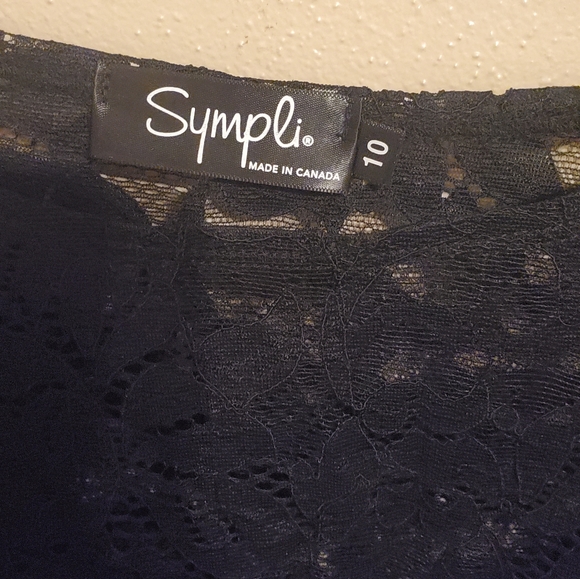 Nwt Simpli cropped lace shorty top - Picture 6 of 7